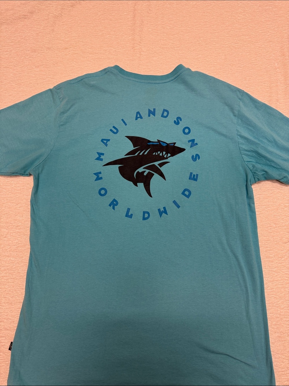 Teal Short-Sleeve Crewneck Men's Shirt - Picture 2 of 2